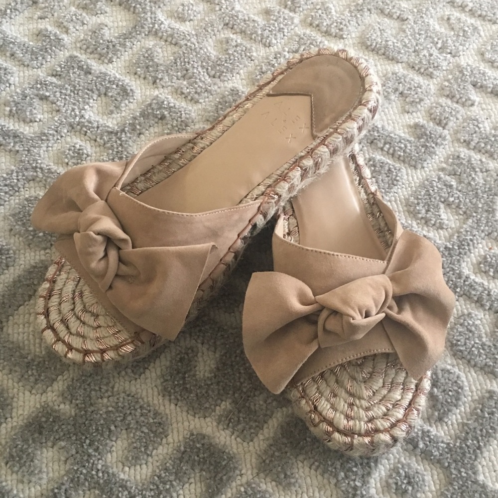 Alex + Alex Bow Espadrille Sandals